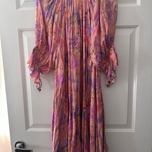 Spell Pink and Purple Floral Mini Dress